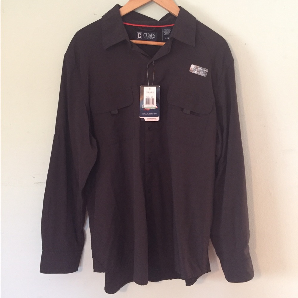 Chaps mens pioneer shirt size Large. NWT.